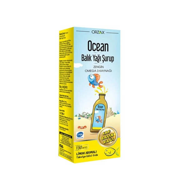 Ocean Balık Yağı Şurup Limon 150 Ml