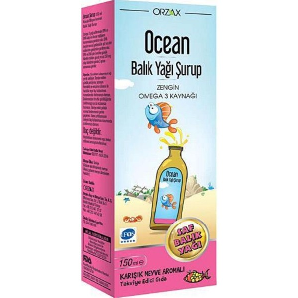 Ocean Balık Yağı Şurup Karışık Meyve 150 Ml