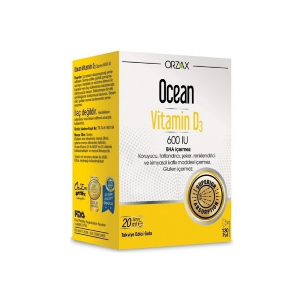 Ocean Vıtamın D 600 Iu Sprey 20 Ml