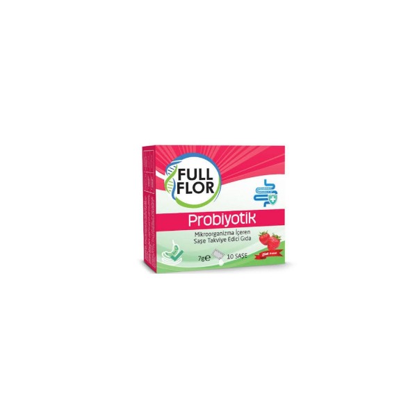 FULL FLOR PROBİYOTİK 10 SAŞE ÇİLEK AROMALI