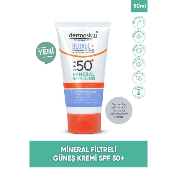 DERMOSKIN MINERAL UV PROTECTION SPF 50 + Güneş Kremi 50ml