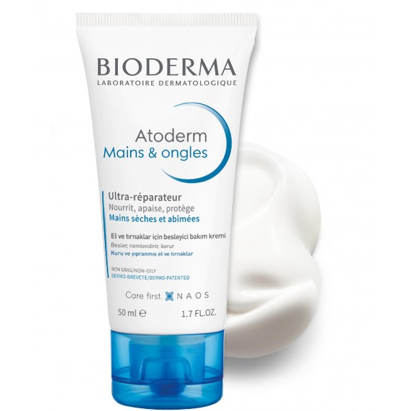 Bioderma Atoderm Hand & Nail Cream 50Ml - Nemlendirici Ve Besleyici Bakım Kremi