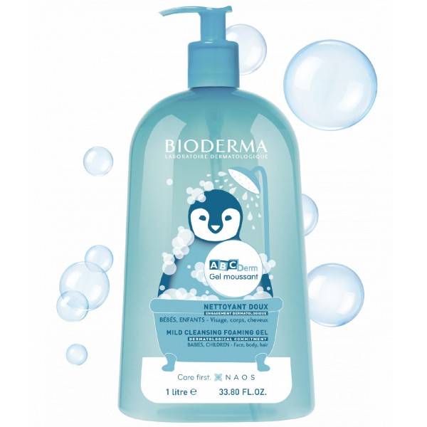 Bioderma Abcderm Foaming Cleanser 1L - Göz Yakmayan Hassas Temizleme Jeli