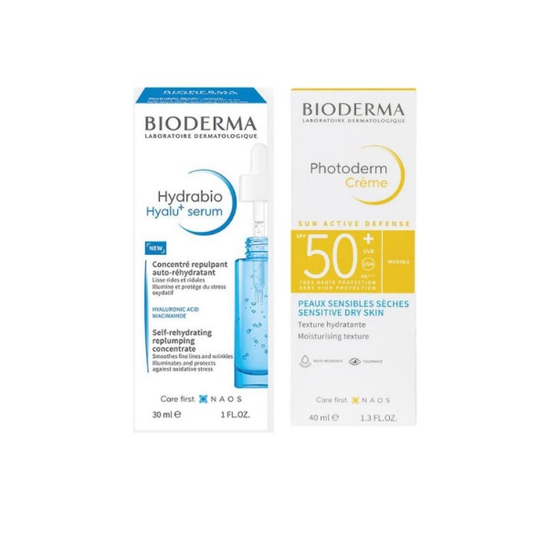 Bioderma Nemsiz Ciltler Dolgunlaştırıcı Serum ve Güneş Kremi İkilisi