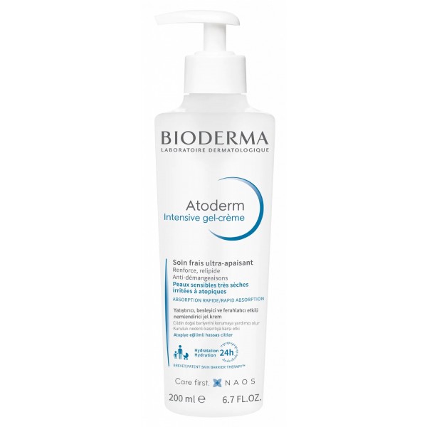 Bioderma Atoderm Intensive Gel-Cream 200Ml - Ferahlatıcı Ve Nemlendirici Jel Krem