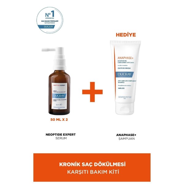 Ducray Saç Dökülmesi Karşıtı Serum 2X50ml Alana Anaphase+ Şampuan 100Ml Hediye