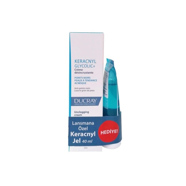 Ducray Siyah Nokta Karşıtı Bakım Kiti Keracnyl Glycolic+ Crème 30 Ml