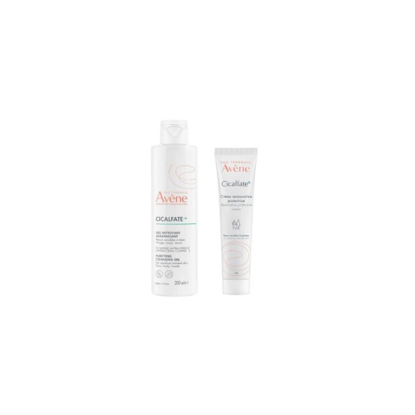 Avene Cicalfate+ Arındırıcı Temizleme Jeli 200Ml Ve Cicalfate+ Onarıcı Bakım Kremi 40 Ml